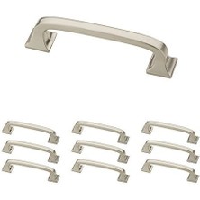 Dolap Çekme, Nikel, 3'ü (76 Mm) Çekmece Kolu, 10'lu Paket, P29521K-SN-B