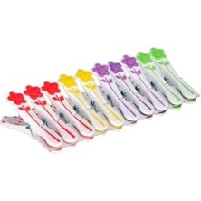 Papatya Desenli Silikon Mandal, Beyaz, 30 Adet