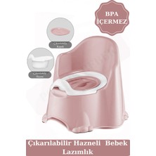 Çocuklar Için Tuvalet Alıştırma Lazımlığı Koltuk Tipi Çocuk Lazımlık Koltuk Tip Pembe