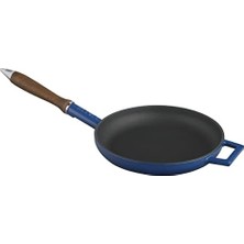 Metal Döküm Kızartma Tavası, 24 Cm, Mavi