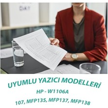 Ysy 106A 107, MFP135, MFP137, MFP138 Yüksek Kapasiteli Muadil Toner (Çipli) (3k)