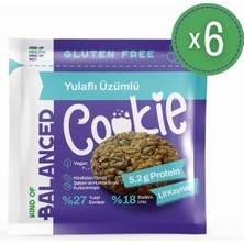 Kind Of Balanced Glütensiz Yulaflı Üzümlü Proteinli Cookie 60 gr x 6 Adet