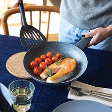 Moneta Sinfonia Wok 28 cm Endüksiyon Için De Uygundur, Mineral Parçacıklarla Güçlendirilmiştir, Italya'da Üretilmiştir