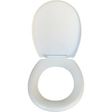 Plastik Akdeniz Soft Klozet Kapağı – Dayanıklı, Hijyenik, Kolay Montajlı, Standart Ölçü (44X35 Cm)