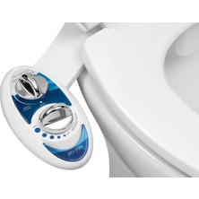 Bidet Neo 120 Kendini Temizleyen Mekanik Tuvalet Bidesi, Mavi/beyaz