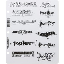 Tim Holtz 7 x 21,6 cm Kendinden Kauçuk Damga Seti Kartpostal