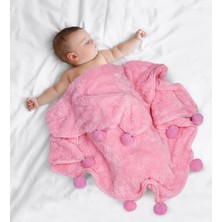 Oyuncak Bebek Battaniyesi Yumuşak ve Nefes Alabilir Yeni Doğan, Kundak, Uyku Battaniyesi – Kız ve Erkek Bebek Için (Pembe)