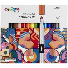 Plus Prisma Fiber Uç Keçeli Boya Kalemi 12'li