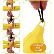 Eynel Muz Şeklinde Saklama Kabı, Çocuk Kahvaltı Beslenme Koyma Kutusu Öğrenci Okul Piknik Kamp Muzluk (2 Adet)