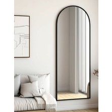 Esenhome DECOR Siyah Çerçeveli Oval Duvar Aynası 60X180CM