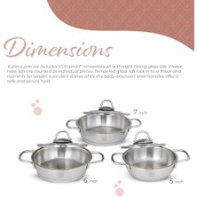 Serenk Definition 6 Parça Çelik Sahan Seti