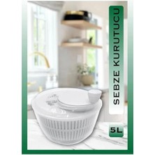 Gıda Kurutucu 5 Litre Beyaz Yuvarlak Polipropilen