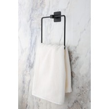 Banyo Yapışkanlı Siyah Kare Havluluk Havlu Askısı