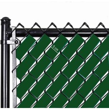Örgü Tel Koruma Kapatma Gizlilik Bantları Pvc Çit Şeridi (50 Metre) (5cm Yeşil)
