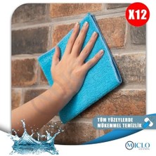 | Mikrofiber Temizlik Bezi | Klasik Serii | 250 Gsm | Banyo, Mutfak Bezi | Bulaşık Kurulama Bezi | 4 Renk X12 Adet