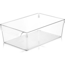 Şeffaf Buzdolabı Düzenleyici Kutusu, 20 x 32,5 x 10 Cm, Kristal Plastik