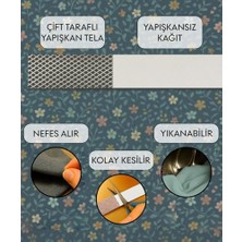 Modern Teknik Tekstil Çift Taraflı Yapışkan Tela 1x1 Metre - Yapıştırma Telası - Laminasyon Telası - Amerikan Tela - Dikiş Nakış Telası - Kağıtlı Tela (Beyaz)