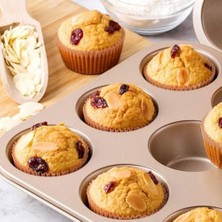 Kek Kapları, Premium Kalite Yağ Geçirmez Muffin Kapları, 100 Adet, Doğal ve Kokusuz, Fırın ve Mikrodalga Uyumlu, Ev ve Profesyonel Kullanım Için