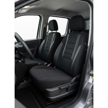 Mevas Favori Serisi Siyah Citroen Berlingo Ile Uyumlu Tam Set Oto Koltuk Kılıfı Arka Koltuk 2+1