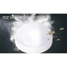 Balkon Lambası Teras Lambası 15W Yuvarlak Banyo Lambası 6400K Beyaz Işık Tavan Lambası (Beyaz)