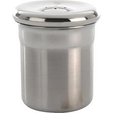 1106212 Tuzluk, Paslanmaz Çelik, Metal, 5 x 5 x 6 cm