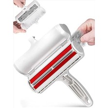 Makkam Kedi Köpek Tüy Toplayıcı Hazneli 2 Yönlü Kazak Kıyafet Elbise Halı Yatak Kıl Toz Tüy Toplayıcı