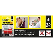 Doublefix Şeffaf Güçlü Montaj Şeridi