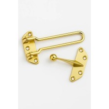 Döküm Kapı Emniyet Kilidi, Ayarlanabilir, Kapı Emniyet Kelepçesi, 10 Cm, Renk Seçenekli, Yarım Açılabilir, Güvenlik Kilidi, Kolay Montajlı, Kilit Aksesuarı (Sarı)