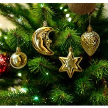 Yılbaşı Karışık Süs Gold 10LU