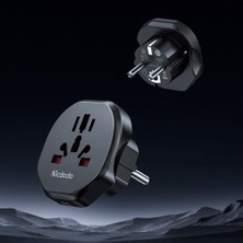 CP-4550 Priz Dönüştürücü Seyahat Adaptörü-Siyah
