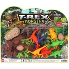 Bambapaw Büyük Dinazor Kartela Trex Dinozor Set 3609 TRU-01-3609