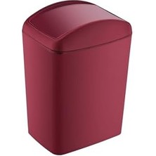 Soft Çöp Kutusu Döner Kapak 5 Lt Carmen Kırmızı