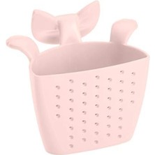 Açık Pembe Kedili Çay Süzgeci