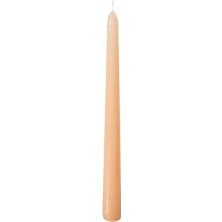 4lü Şamdan Mum Bej 25CM