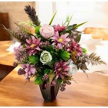 Sedosh Home Vision Cam Vazoda Pembe Papatya Aranjmanı (H:45CM)