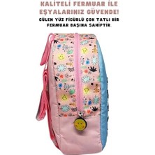 Baby Lisanslı Sevimli Hayvanlar Desenli Tek Bölmeli Anaokul-Kreş Için Polyester Bebek Sırt Çantası