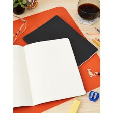 Smart Cahier Dergileri Beyaz Sayfalı 2'li Dijital Kayık Seti, Kalem+ ile Uyumlu, Karton Kapak, Ekstra Geniş Format 19 x 25 Cm, Siyah, 120 Sayfa
