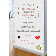 Yapışkanlı Beyaz Yazı Tahtası Board Ders Çalışma 45CMX200 cm 1430