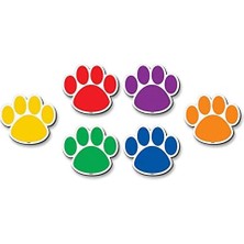 Created Resources Magnetic Accents, Colourful Paw Prints (77207.0)