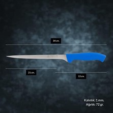 Yüksek Kaliteli Surbısa Profesyonel Paslanmaz Çelik Esnek Fileto Bıçağı 61164