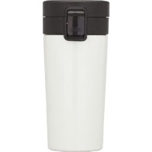 400ML Filtreli Rahat Içim Kilitlenebilir Paslanmaz Çelik Termos Kahve Mug Bpa Içermez (Beyaz)