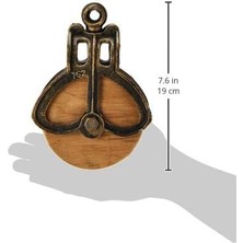 Ahşap ve Metalden Vintage Makara, Ölçüler: 12,5 x 6,5 x 18 Cm, 1 kg