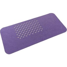 Keçe Masa Üstü Mouse Pad ve Bilgisayar Düzenleyici 70X32 cm – Antibakteriyel Mat, Doğal Keçe Mat, Masa Koruyucu Altlık, Ofis ve Ev Için Minimalist Tasarım (Açık Mor)
