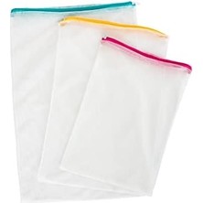 Fermuarlı Çamaşır Filesi (3'lü Set)