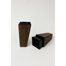 Atlas, Plastik Köşeli Konik Mobilya ve Koltuk Ayağı Ceviz 14CM (4 Adet)