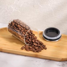 2'li Vakum Kapaklı Borosilikat Cam Saklama Kabı Seti – Mini Boy, Hava Geçirmez, Gıda Saklama Için Ideal-Baharat,kahve,şeker-Mini Baharatlık (Metal Yuvarlak, 250 Ml)