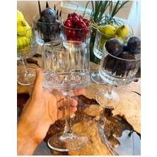 6lı Sunumluk Ayaklı Kase 500 cc Kokteyl Bardağı