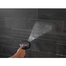 Proclean Mat Siyah Duş Başlığı, El Duşu, Yüksek Basınçlı Sprey, El Duşu, 6 Püskürtme Ayarı, Mat Siyah, 75740BL