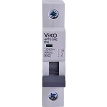 4VTB-1B32 Otomatik Sigorta 4,5ka B Tipi 1 Kutup 32A