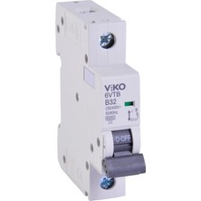 6VTB-1B32 Otomatik Sigorta 6ka B Tipi 1 Kutup 32A